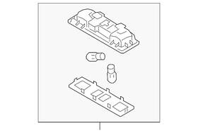 11a-947-290-a-7cw Volkswagen Genuine Dome Lamp Assembly