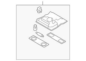 1k0-947-106-m-kot Volkswagen Genuine Dome Lamp Assembly