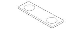 1k0-947-125-h Volkswagen Genuine Map Light Lens