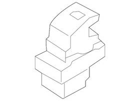 3cn-959-831-whs Volkswagen Genuine Lift-gate Latch Release Switch