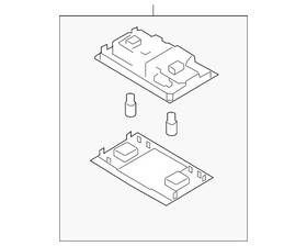 7t0-959-561-p-kox Volkswagen Genuine Map Lamp Assembly 7t0-959-561-p-kox Volkswagen Genuine Map Lamp Assembly
