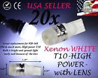 White Light 168 Bulb Led Xenon 20x Dome T10 Lens High License Plate Power 194