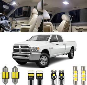 Xpismii 613965408639 12 Piece 6000k White Ram Interior Led Light Kit Package Xenon