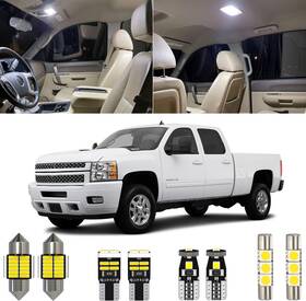 Mii07-13silvrado-12w Xpismii 12 Piece 6000k White Interior Led Light Kit Package Replacement Xenon Mii07-13silvrado-12w Xpismii 12 Piece 6000k White Interior Led Light Kit Package Replacement Xenon