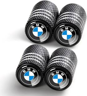 5022254 Yuiqieuy 4 Pcs Black Metal Car Wheel Tire Valve Stem Cover Auto Black-05