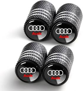Yuiqieuy 762744536268 Tire Valve Stem Caps For Audi S3 A3 Rs3 A4 A5 A6 A7 Rs7 A8 Q3 Q5 Q7 Black-01