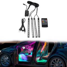 Yusen233 550735636932 Rgb Romote Control Floor Atmosphere Light Decorative Foot Lamp 36led
