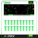 20PCS T5 3014 3-SMD Led Car Instrument Pannel Light Wedge Base Green Bulbs. Fixed Price $8.99.