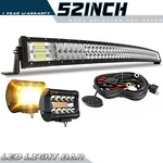 52"INCH 300W Light BAR+4"LED Pods Combo Beam Offroad For Jeep Truck Atv. Fixed Price $119.99.