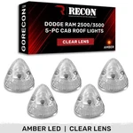 Recon 264141CL Led Cab Roof Light Kit Clear/amber For 94-98 Ram Hd. Fixed Price $159.95.