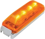 Gg Grand General 84450 Rect. Amber/amber Led Marker Light W/chrome Bracket. Fixed Price $10.99.