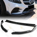 Fit 19-21 Mercedes C-class W215 C180 C210 C300 Carbon Style Front Bumper Lip Kit. Fixed Price $72.35.
