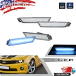 4X Clear Front Ice Blue Rear Led Side Marker Lights Lamps For 10-15 Chevy Camaro. Fixed Price $44.99.