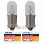 2 Pc Philips License Plate Light Bulbs Ford Fiesta 1978-1980 Electrical Dw. Fixed Price $10.45.