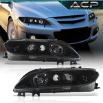 Black Housing Clear Corner Projector Headlight Driving Lamps For 03-05 Mazda 6. Fixed Price $177.88.
