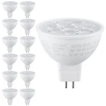 12-PACK 6.5W MR16 Led Bulb, GU5.3 Base Spotlight Lamp 3000K Warm White. Fixed Price $31.99.