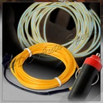 Universal Yellow Electroluminescent Wire Glow Rope + Cigarette Plug Adapter. Fixed Price $9.50.
