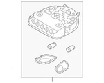 Genuine Hyundai Map Lamp Assembly 92800-4Z510-OM. Fixed Price $115.19.