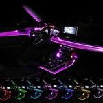 Car Interior Fiber Optic Neon Wire Strip 6M Rgb Led Atmosphere Light Lamp App. Fixed Price $22.79.