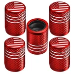 Tire Valve Stem Caps For Car 5 Pack Corrosion American Flag, Red. Fixed Price $10.81.