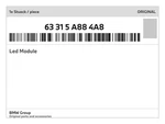Genuine Bmw Led Module 63-31-5-A88-4A8 New. Fixed Price $45.30.