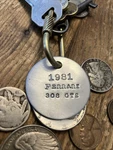 1981 Ferrari 308 Gts Aluminum Key Fob Chain. Fixed Price $19.95.