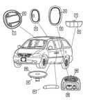 Genuine Mopar Reading Lamp SK70BD1AA. Fixed Price $92.45.
