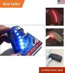 Solar Powered Car Burglar Alarm With 6 Led Flashing Anti-theft Warning Light. Fixed Price $25.99.