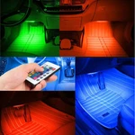 7 Colorful 12V Led Remote Control Ambient Foot Well Lights Car Interior Parking. Fixed Price $14.80.