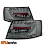 Fits 2005-2008 Audi A6 S6 C6 Smoked Tube Bar Tail Lights Rear Brake Lamp L+r. Fixed Price $169.99.