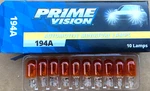 Box Of 10 #194NA Amber Prime Vision Lamp Automotive Lightbulbs New. Fixed Price $8.99.