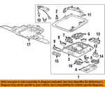 Gm Oem 15-19 Ats,cts,elr,xts Overhead Console-reading Lmp Assy 23191126. Fixed Price $87.43.