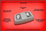 2002 2004 Nissan Xterra Frontier Dome Map Light Gray Oem Dual Lens Tested. Fixed Price $44.95.