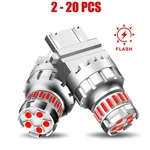 2-20X Led 3157 3156 3056 Red Brake Tail Parking Light Bulb Blinker Flash Canbus. Fixed Price $121.03.
