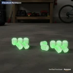 20 Pcs Glow In The Dark Tire Valve Caps Fluorescent Stem Colorful. Fixed Price $12.62.