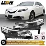 A-spec Jdm Black Housing Clear Corner Headlight For 2009-14 Acura Tl +oem Gasket. Fixed Price $509.95.