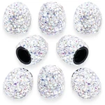 Meajoo Bling Crystal Diamond Tire Stem Valve Caps, Pcs, Ab - Colorful. Fixed Price $14.96.