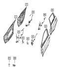 Genuine Mopar Door Handle Lamp Right 68472658AB. Fixed Price $62.38.