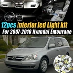 12PC Super White Car Interior Led Light Bulb Kit For 2007-2010 Hyundai Entourage. Fixed Price $13.99.