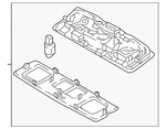Genuine Volkswagen Rear O'head Lamp 5G0-947-291-K-QAV. Fixed Price $83.99.