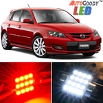 8 X Premium Red Led Lights Interior Package Kit For 2004-2009 Mazda 3. Fixed Price $13.88.