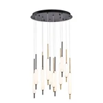 Eurofase Cumberland 12-LIGHT Round Led Chandelier, Mixed/opal 37235-031. Fixed Price $3352.00.