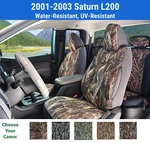 Camo Seat Covers For 2001-2003 Saturn L200. Fixed Price $220.00.
