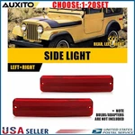 Left Right Rear Red Fender Side Marker Light For Jeep CJ5 CJ7 Scrambler Sj 2-10X. Fixed Price $8.54.