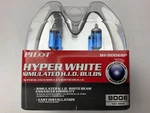 Pilot WI-9006BP Hyper White Simulated Hid Light Bulbs, (9004), 12V 65/45W. Fixed Price $15.25.