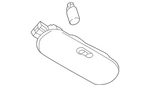 Genuine Nissan Reading Light 26430-BC40C. Fixed Price $15.46.