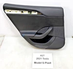 21-23 Oem Tesla Model Plaid Rear Left Door Card Panel Leather Black *note. Fixed Price $220.00.