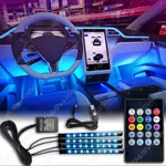 Rgb Led Glow Car Lamp Under Dash Footwell Seats Inside Lighting Usb Music Diy. Fixed Price $13.99.