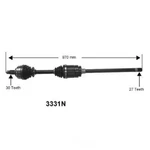 Cv Axle Assembly-pdl Autopart Intl 1700-83695 Fits 00-06 Bmw X5. Fixed Price $101.95.