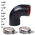 90 Degree Elbow Silicone Hose/intake/intercooler Pipe Turbo Coupler + Clamps. Fixed Price $13.95.